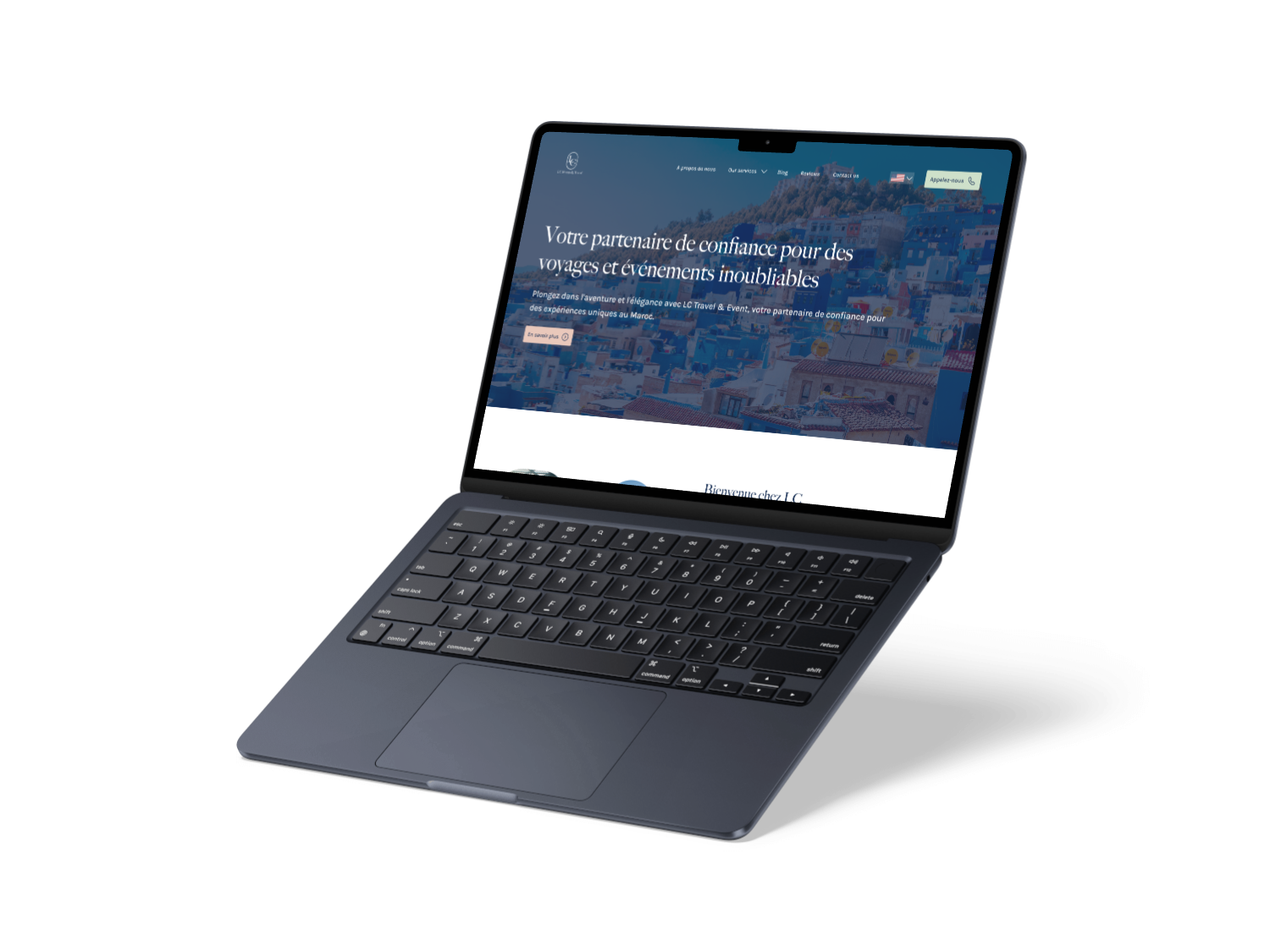 Exemple de site web professionnel réalisé par Uppect Agency